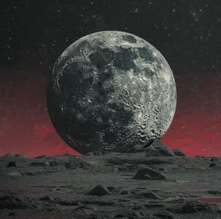 Contemplative moon